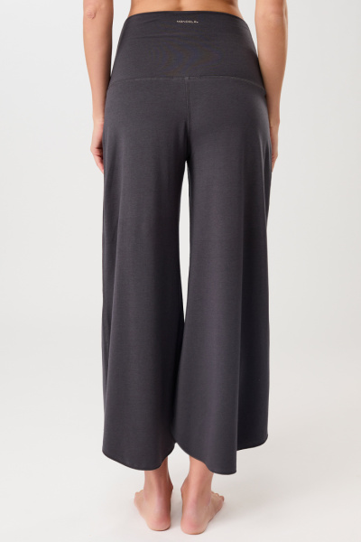Mandala Roll Over Tulip Pants - Blue Stone - 2