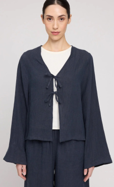 Mazine Linen Kimono Blouse