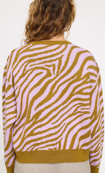 Mazine Zebra Jumper - Golden Olive/ Orchid - 2