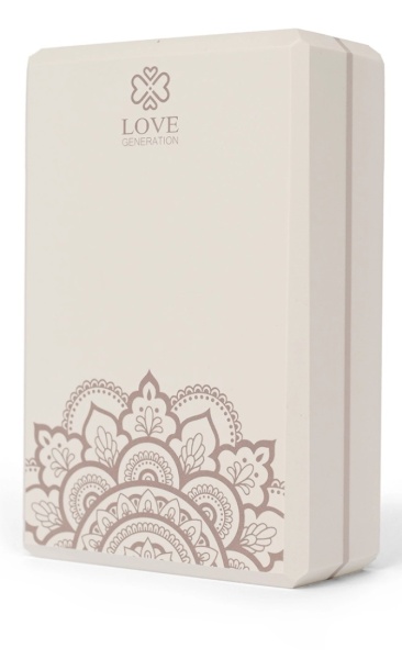Love Generation Yoga Block Mandala Offwhite