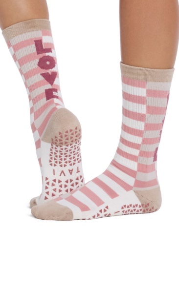 Tavi Noir Kai Grip Socks - Love Stripe