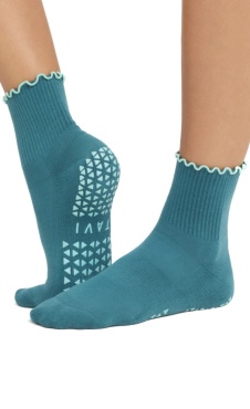 Tavi Noir Grip Socks Aria - Ruffle Pacific