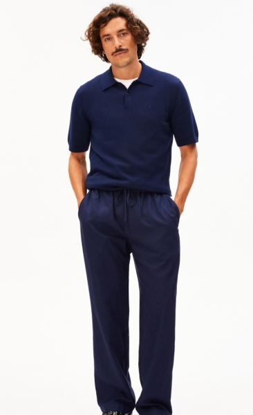 ArmedAngels Lukaa Lino Pant - Tinted Navy - 2