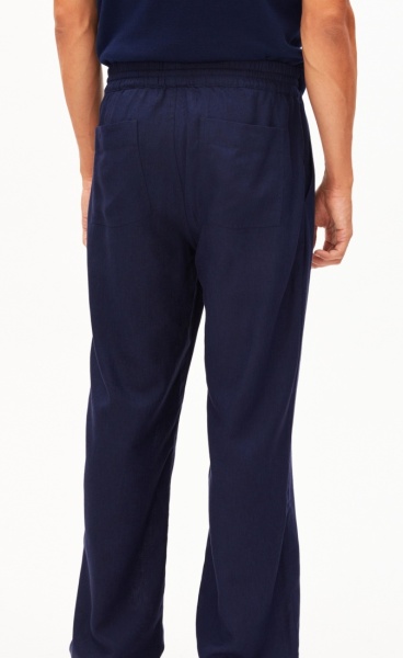ArmedAngels Lukaa Lino Pant - Tinted Navy - 3