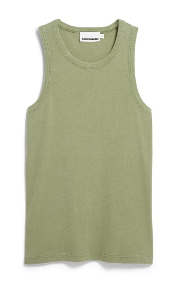 ArmedAngels GMT Dye Tank Fatigue Green - 5