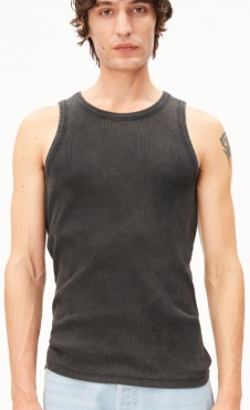 ArmedAngels GMT Dye Tank Black Washed