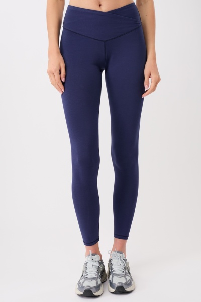 Mandala High Rise Wrap Legging - Sepia Ink