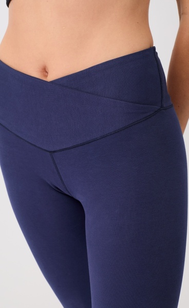 High Rise Wrap Legging - Forever Blue - 1