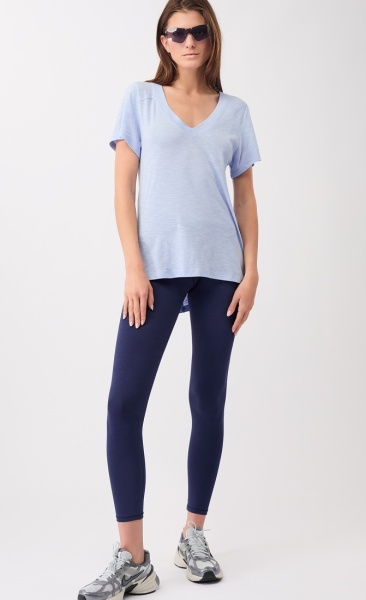 High Rise Wrap Legging - Forever Blue - 4