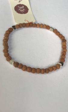 Yantra Bracelet Smokey Quartz Moonstone