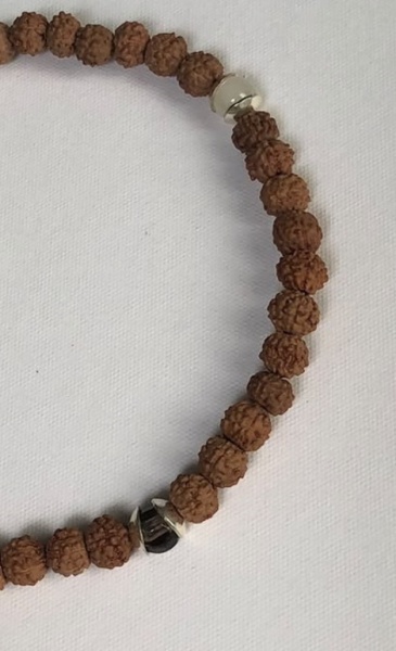 Yantra Bracelet Smokey Quartz Moonstone - 2