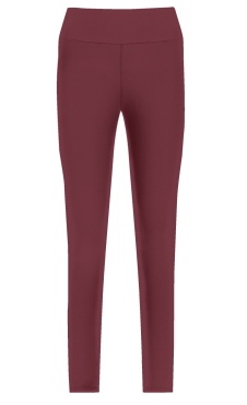 Natural High Waist Leggings - Cherry Red
