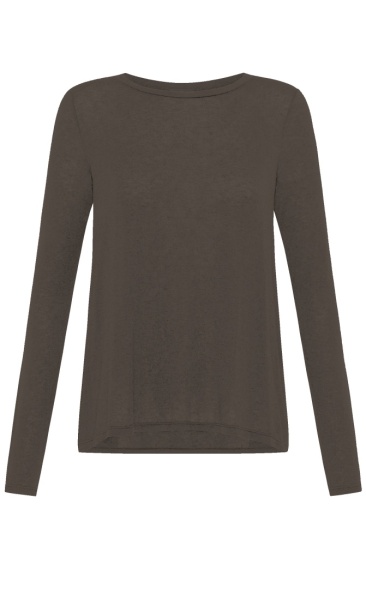 Cashmere Blend Longsleeve - Cocoa Brown