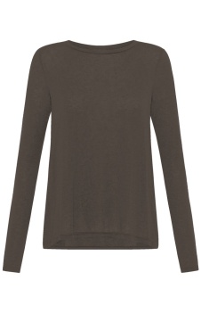 Cashmere Blend Longsleeve - Cocoa Brown