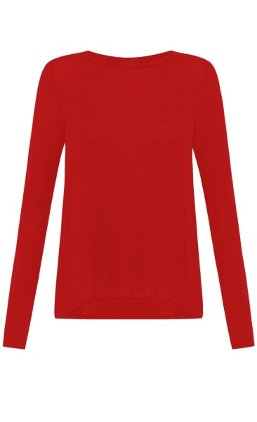 Cashmere Blend Longsleeve - Flamme Red
