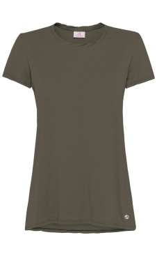 Soft Round Neck Basic Tee - Cocoa Brown