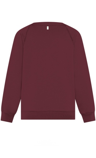 V-Neck Sweat - Cherry Red - 1