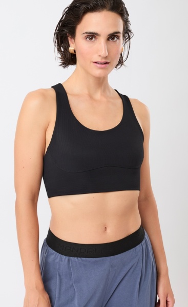 Mandala Racer Bra - Black - 2