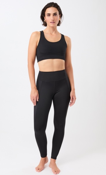 Mandala Racer Bra - Black - 4
