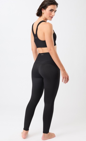 Mandala Racer Bra - Black - 5