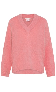 Sunrise V-Neck Pull - Coral Pink