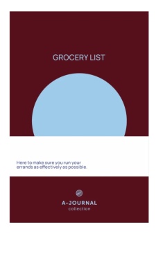 A-Journal Notepad Grocery List