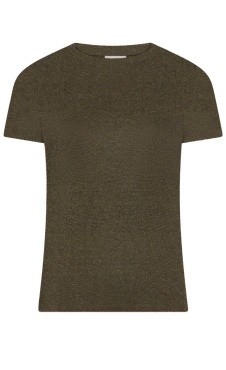 Sparkle RibbedTee Cocoa Brown
