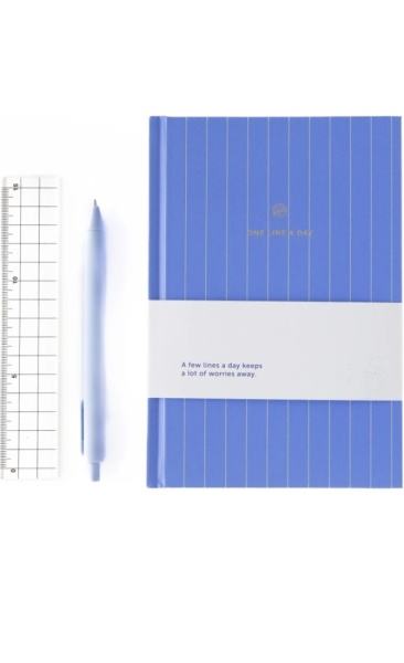 One Line A Day Lavender Stripes - 2