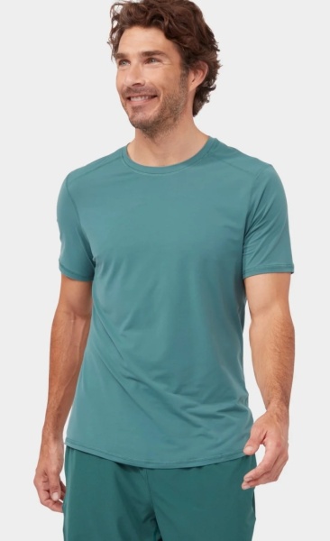 Manduka Tech Tee - Deep Surf Green