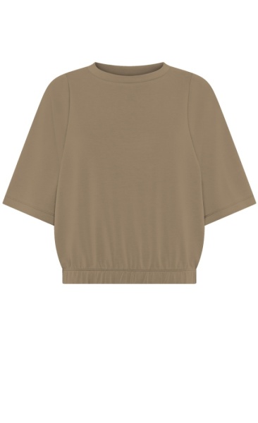 Smooth Short Sleeve Sweat - Khaki