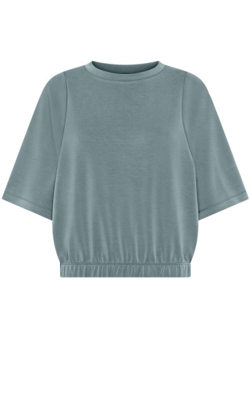 Smooth Short Sleeve Sweat - Teal Green - 4