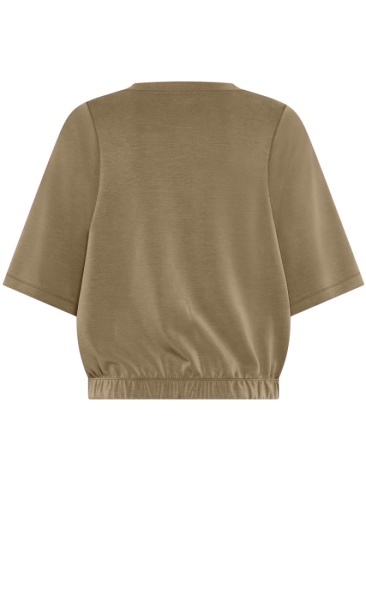 Smooth Short Sleeve Sweat - Khaki - 1