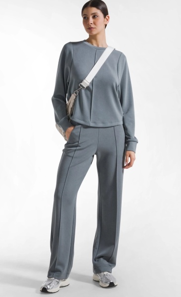 Smooth Pintuck Pants - Black - 3
