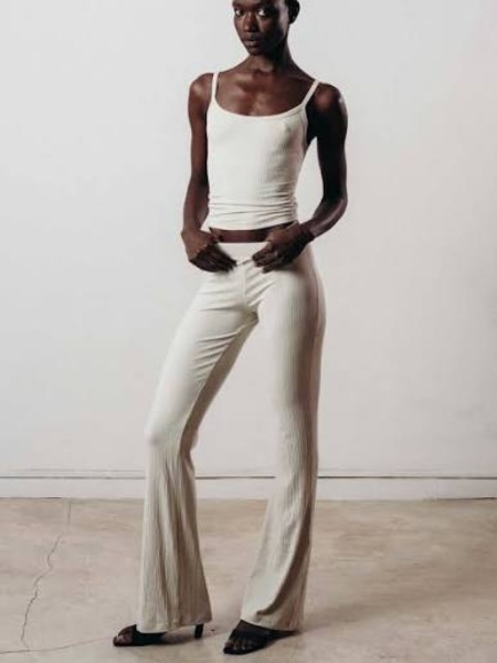 StudioK Rib Flares - Grey melange