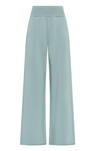 Wonder Wide Leg Palazzo Pants - Foggy Blue - 4