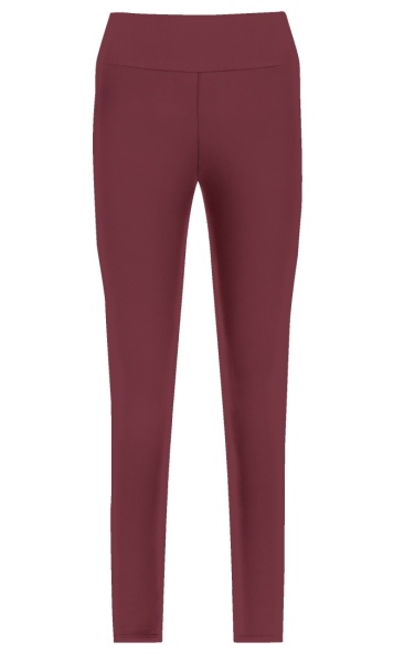 Natural High Waist Leggings - Cherry Red - 5