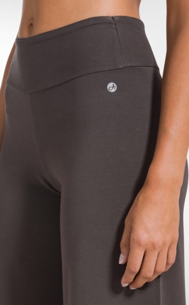Long Jersey Wide Leg Pants - Coffee - 2