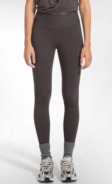 Natural High Waist Leggings - Cocoa Brown - 1