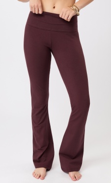 Mandala Classic Rolldown Yoga Pants - Ruby