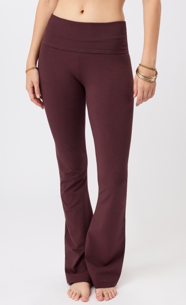 Classic Yoga Pants - Wine - 1