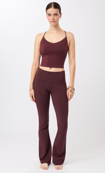 Classic Yoga Pants - Wine - 3