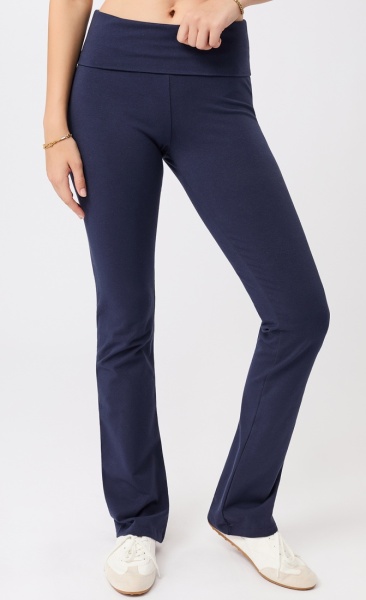Mandala Classic Rolldown Yoga Pants - Night Sky