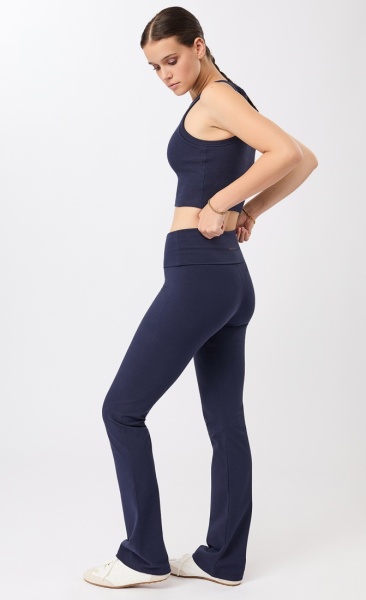 Mandala Classic Rolldown Yoga Pants - Night Sky - 5