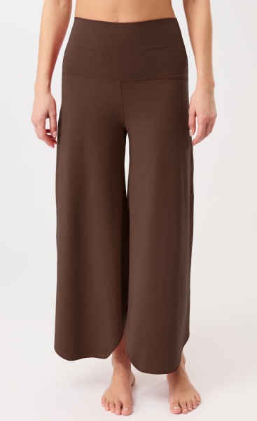Mandala Roll Over Tulip Pants - Sepia Ink - 1