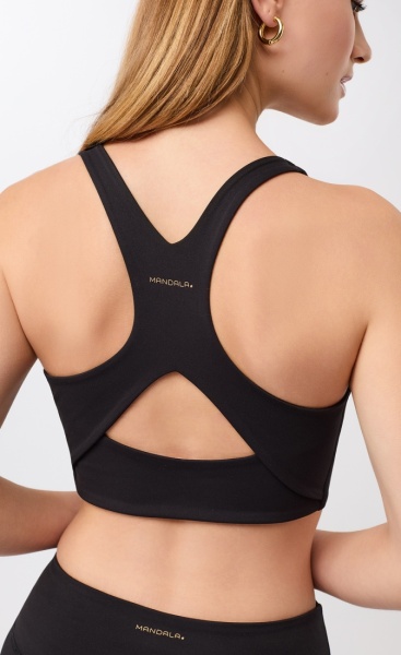 Mandala Sports Bra - Black