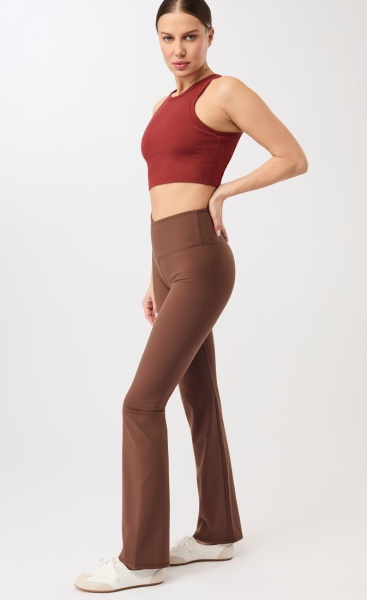 Mandala Flared Sports Pants - Seaweed - 4