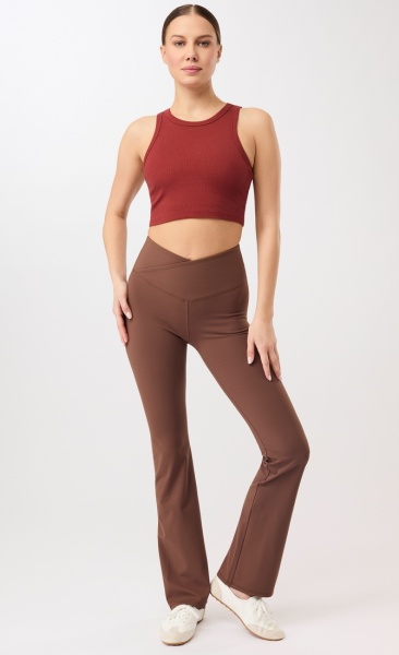 Mandala Flared Sports Pants - Seaweed - 5