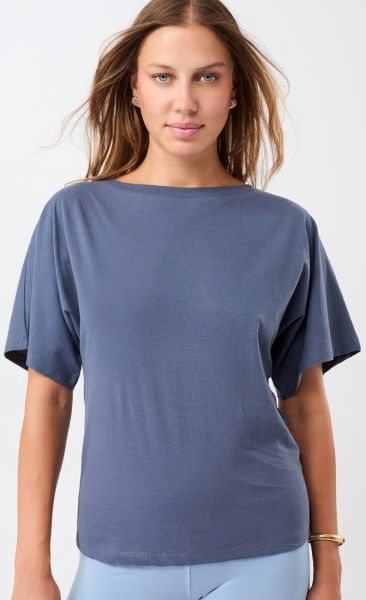 Mandala Butterfly Tee - Eclipse Blue