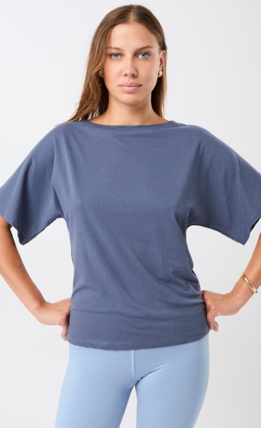 Mandala Butterfly Tee - Eclipse Blue - 1