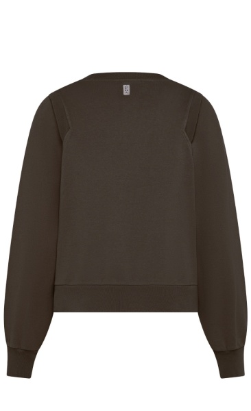 Gathered Shoulder Sweatshirt - 1